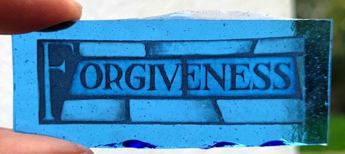 Stained glass forgiveness - glass,