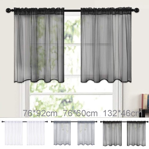 Sheer tier curtains short - tier,