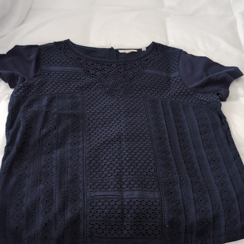 Fat face navy lace - fat, embroidered