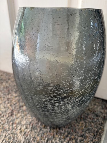 Crackle glass vase - , tinge