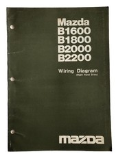 Mazda B1600 B1800 B2000 B2200 Wiring Diagram Manual Factory Original 1982