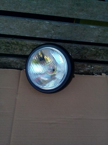 Black headlight headlamp - 5",