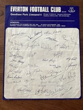 Everton Club Issued Printed