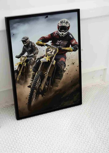 Motocross motorbike riders - motocross,
