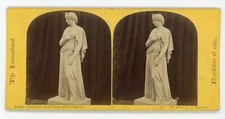 Victorian Stereoview International Exhibition 1862 Sculpture of Hermione