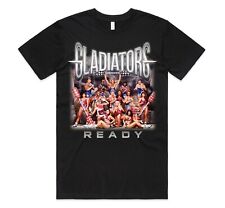 Gladiators Ready Homage T-shirt Top 90's Retro TV Show Vintage The Wolf Gift