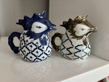 Vintage set of 2 ceramic