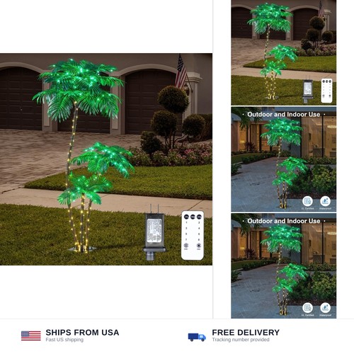 Lighted palm tree 6ft 3ft - lighted,