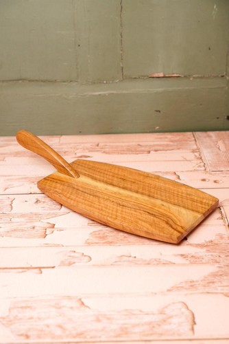 Vintage wooden cheese board - vintage,