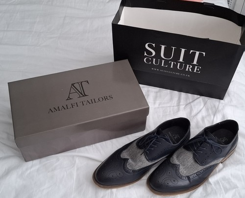 Suit culture navy sweed brogue - culture,