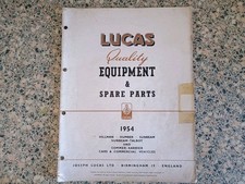 LUCAS PARTS BOOK - SUNBEAM