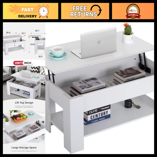 Lift top coffee table - 39",
