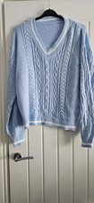 Ladies Light Blue Cricket Style Jumper Never Worn Size XL