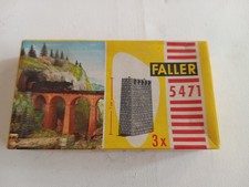 1960's  Faller B 5471 Railway 3 x Stone Arch Bridges Pillars 7 cm Track H0