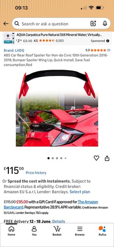 Rear trunk spoiler wing - spoiler,