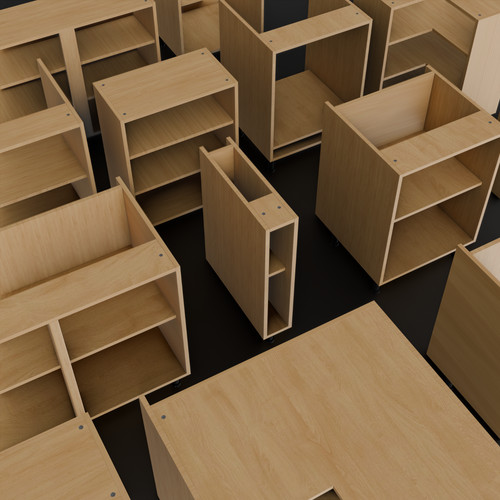 Oak mfc flat pack - oak, kitchen