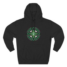 Celtic Cross Hoodie | Green &