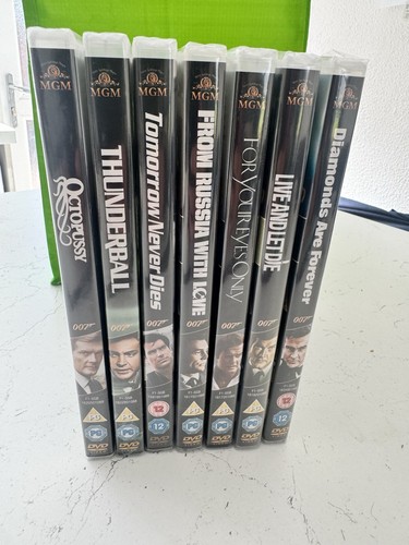 Seven james bond dvd movies - bond,