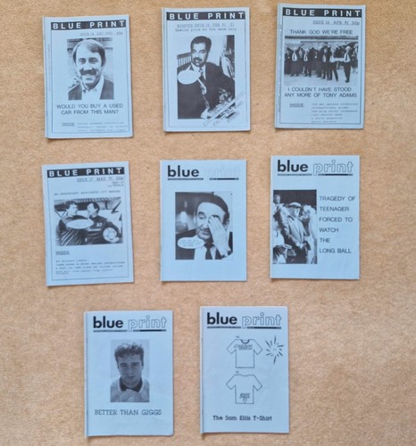 Man city blue print fanzines - print,