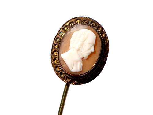 Antique hand carved cameo - antique,