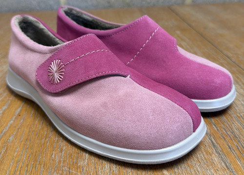 Hotter wrap slippers pink - slippers, hook
