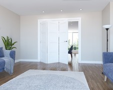 1674mm White Primed 4 Panel