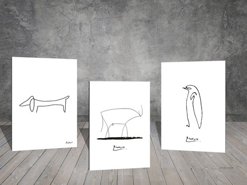 Pablo picasso ink line - ink,