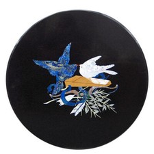 2.5'x2.5' Black Marble Side