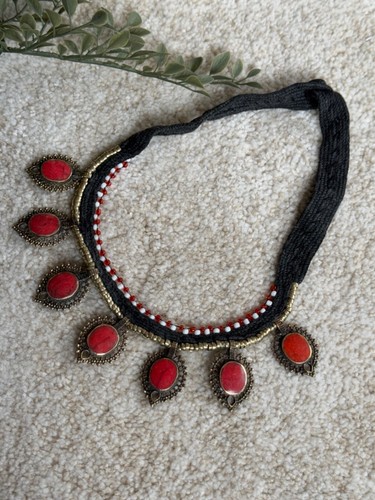 Afghan choker necklace costume - choker,