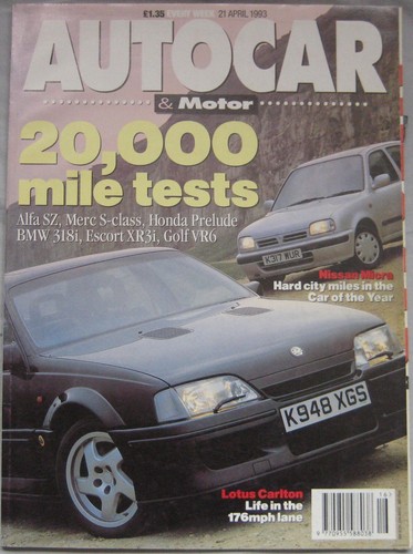 Autocar 1993 featuring - 21/4/1993,