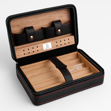 Black Cigar Case Portable