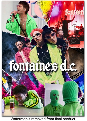 Fontaines poster a4 a3 - a4,,
