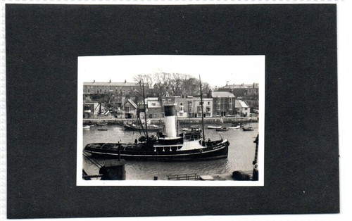 Vintage photograph tug - vintage,