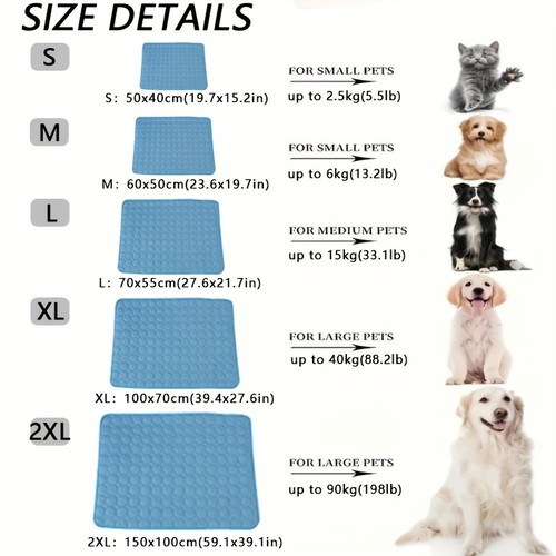 Dog cooling mat summer pet - dog,