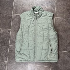 Adidas Gilet Body Warmer Jacket Puffer Quilted Green Mens  - size Large