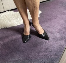 Sexy Black Court Shoes Size 6
