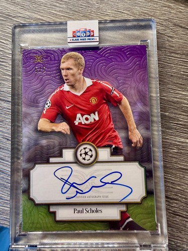 Paul scholes card auto - 5/5,