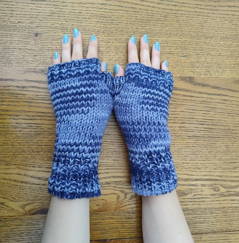 Hand knitted lined - lined, wool