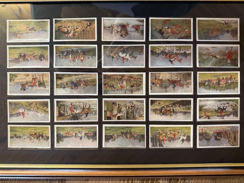 Framed vintage turf horses and - vintage,