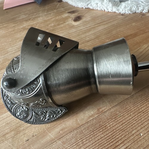 Silver metal ornate decorative - silver,