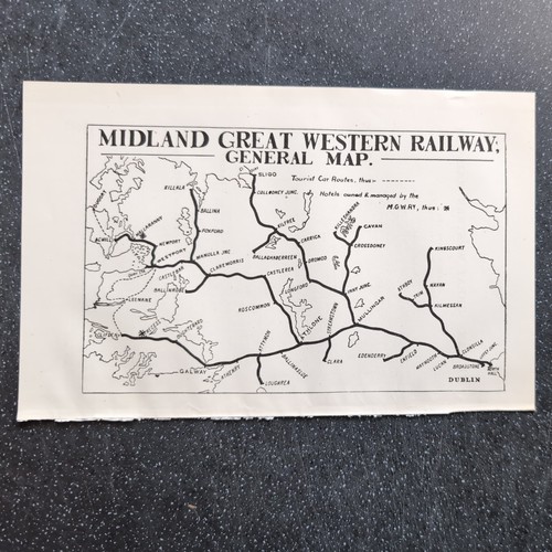 Original 1918 railway map - railway, of