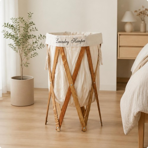 Folding laundry basket with - laundry,