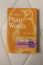 BOOK, THE COMPLETE WORDS THIRD EDITION BY SIR ERNEST GOWERS TEFL ENGLISH STUDY
