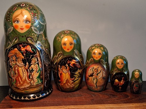 Vintage russian matryoshka - russian,