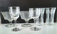 ANTIQUE EDWARDIAN ACID ETCHED LADY HAMILTON/PALL MALL x 6 MIXED