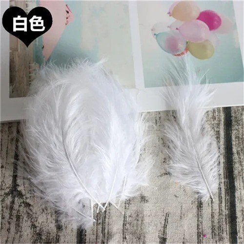 100 solid coloured feathers - solid,