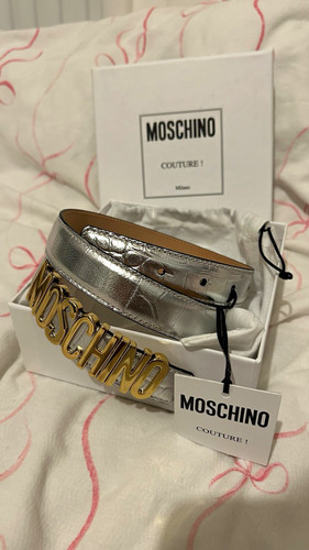Moschino couture leather croc - leather,