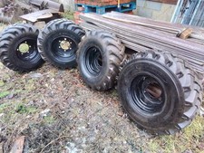 4 Dumper Tyres Off Thwaites
