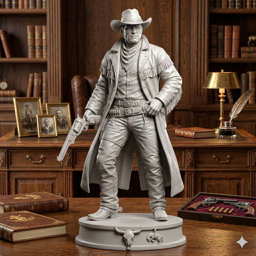 Cowboy statue 20cm - statue,
