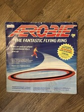 Vintage Boxed 1980s Bluebird AEROBIE Flying Ring Frisbee with Heinz Advertising